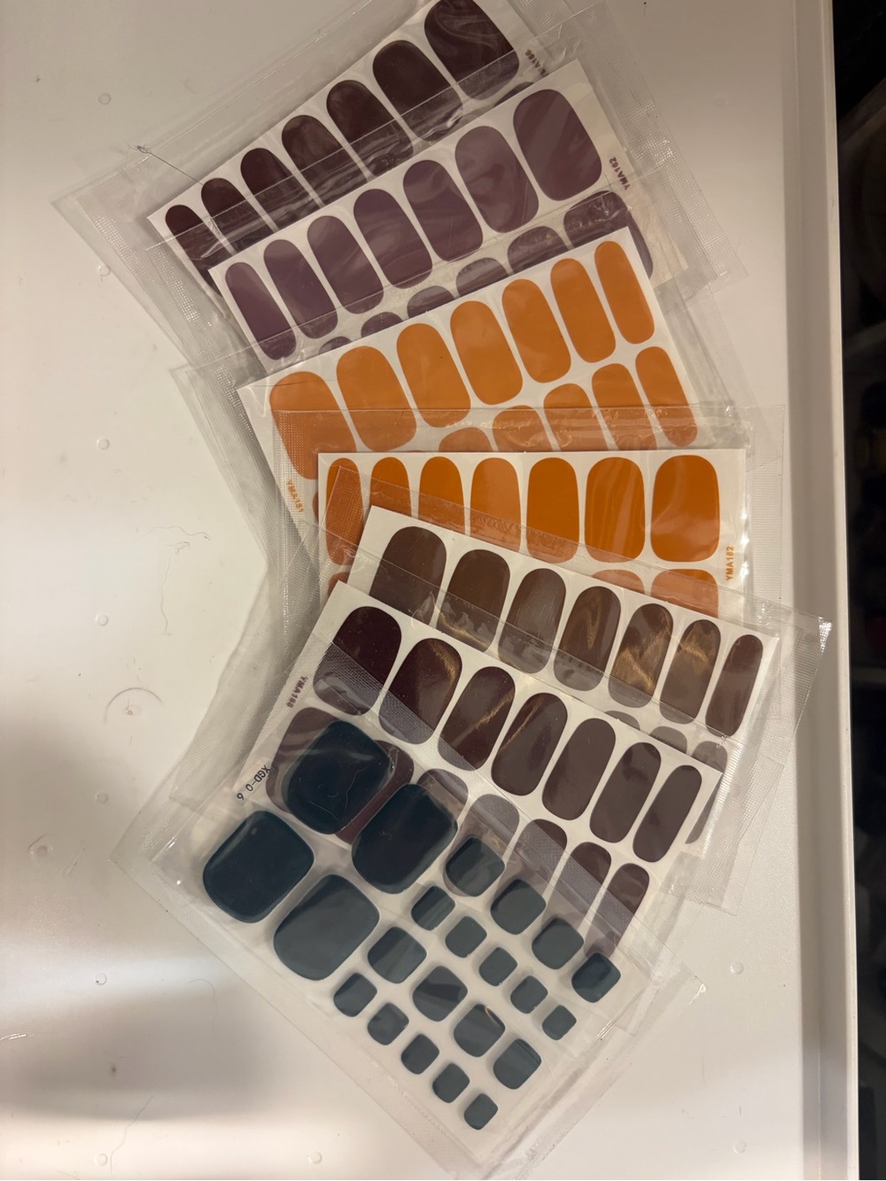 Peel & Stick Nail Wraps - Mixed Autumn Shades